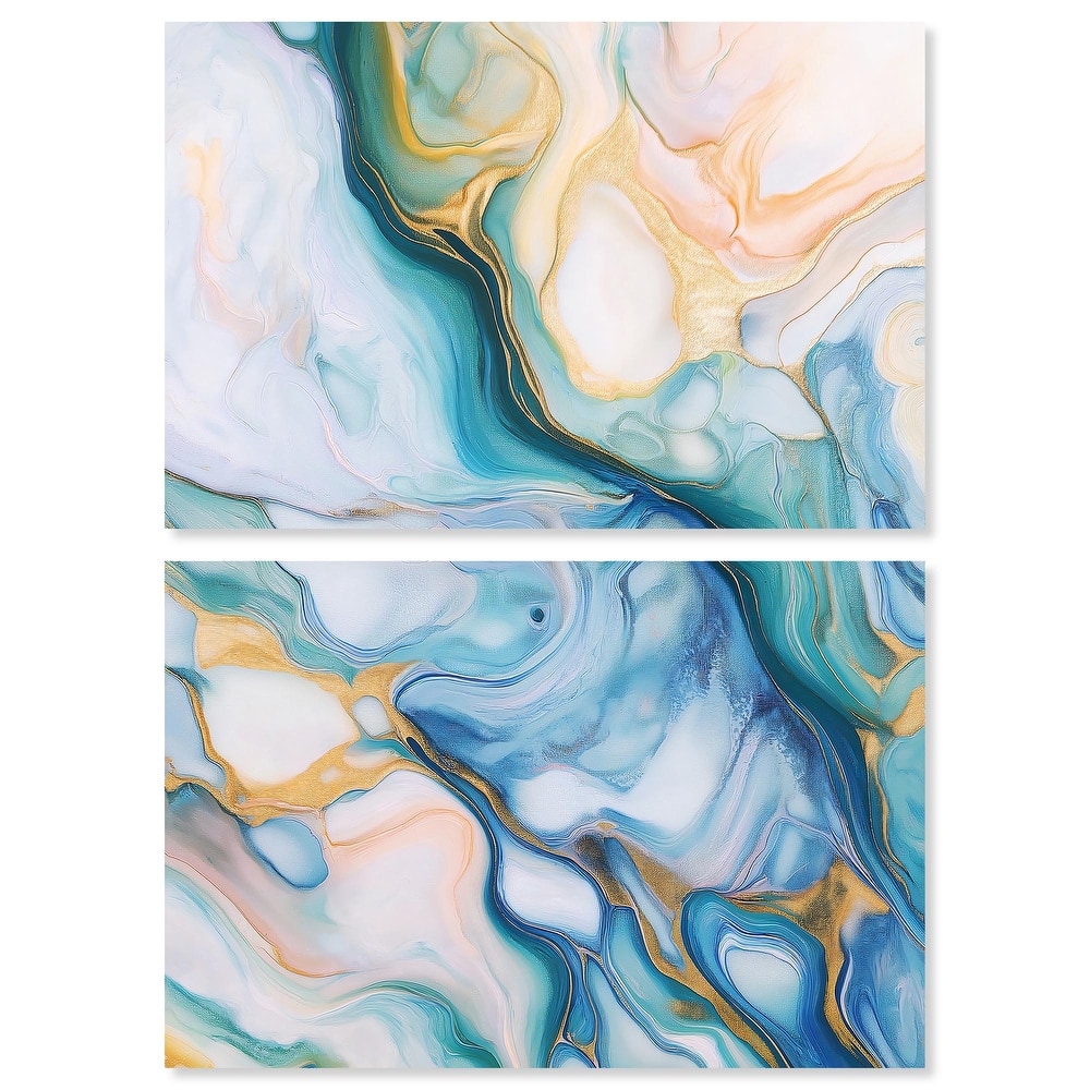 Visions Pastel I Canvas Set of 2 by Art Remedy, Gallery Wrapped