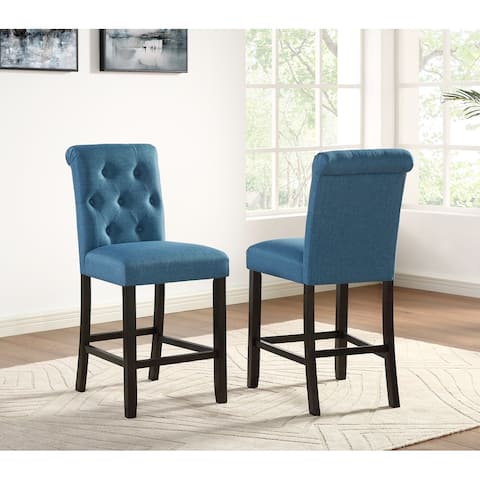 Copper Grove Solitude Tufted Armless Counter Height Dining Chairs (Set of 2)