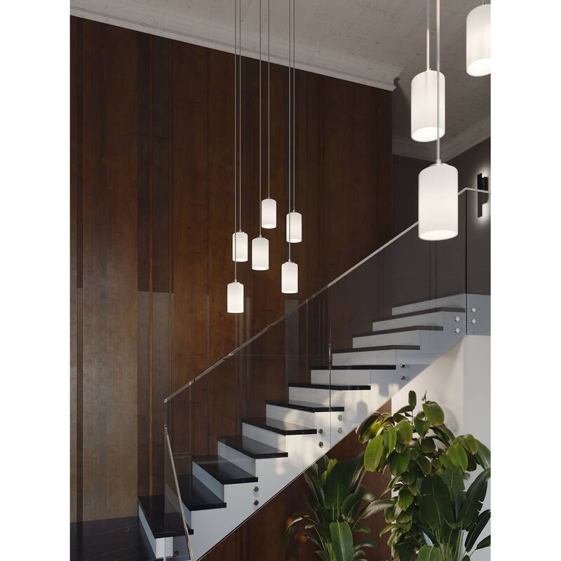 AFX LEOP0412MBRND6 Leo 6 Light 24" Wide Multi Light Pendant
