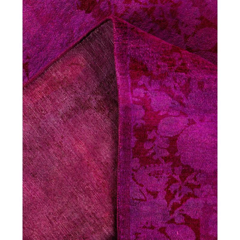 Overdyed One-of-a-Kind Hand-Knotted Area Rug - Pink - 4' 8" x 6' 9"
