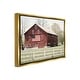 preview thumbnail 17 of 26, Stupell Patriotic Barn Flag Framed Floater Canvas Wall Art Design By Lori Deiter