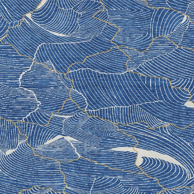HomeRoots Abstract Transitional Rectangle Outdoor Rug