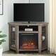 preview thumbnail 3 of 15, Middlebrook 48-inch Corner Fireplace TV Stand Grey Wash