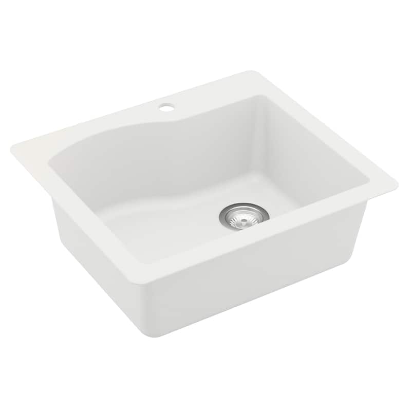 Karran Drop-in Quartz Single Bowl Kitchen Sink