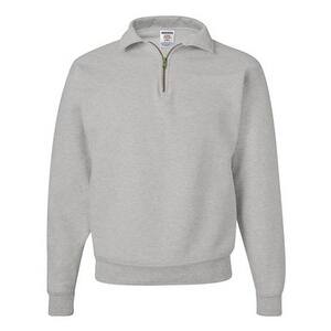 Shop Jerzees Super Sweats Quarter Zip Cadet Collar Sweatshirt