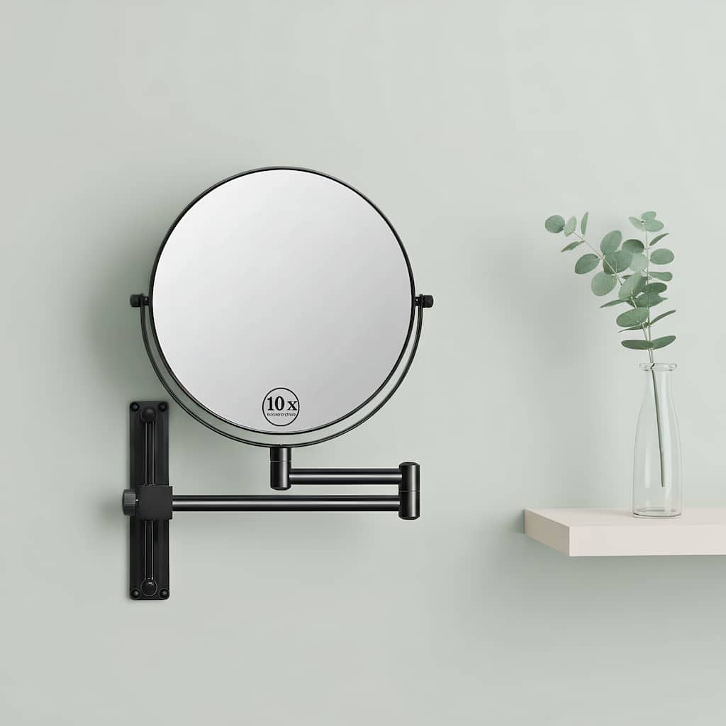 8" 1x/10x Magnifying Double Sided Wall Mounted Makeup Mirror