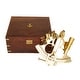 preview thumbnail 10 of 15, Gold Brass Nautical Heirloom Decor ( Set of 2)