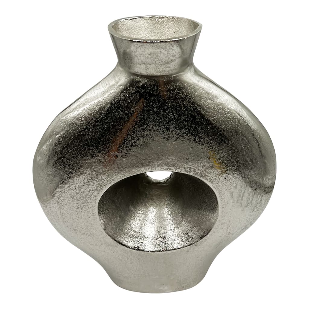 18 Inch Tall Decorative Handmade Aluminum Bottle Flower Vase
