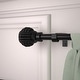 preview thumbnail 11 of 20, Adjustable Black Single Curtain Rod with Final Set for Window