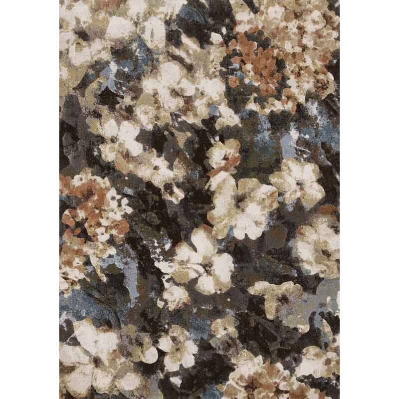 Multi-Colored Elegant Floral Area Rug