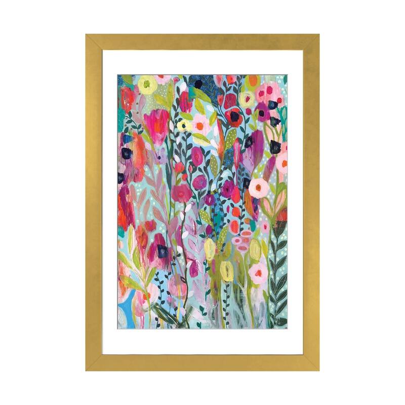 iCanvas "Flow In The Divine" by Carrie Schmitt - Gold - 32x24x1