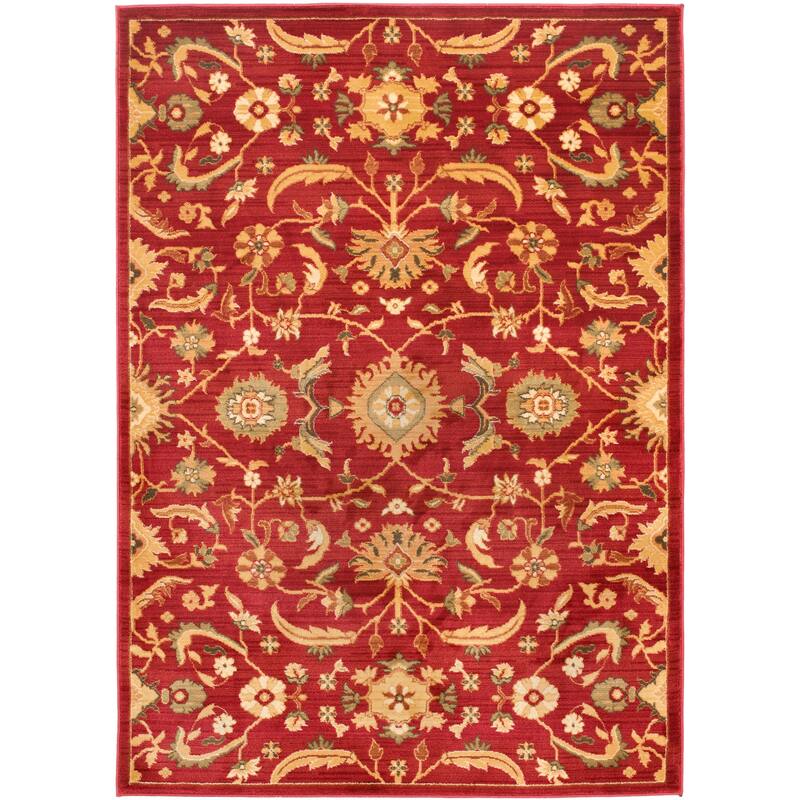 Lauren Ralph Lauren Adyson Traditional Rug - 6'7" x 9'1" - Red/Gold