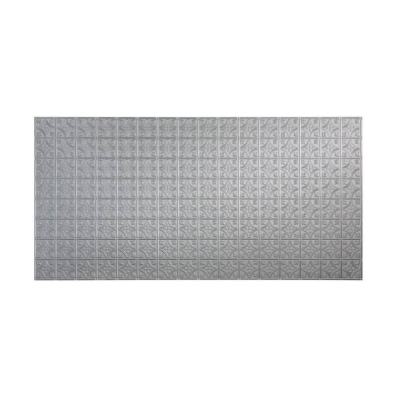 FASÄDE Traditional 1 4-foot x 8-foot PVC Wall Panel in Argent Silver