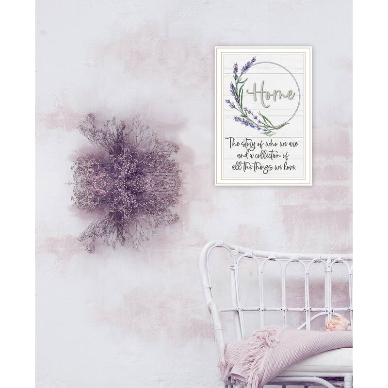 TrendyDecor4U Contemporary "Home a Circle of Love" Framed Print Wall Art