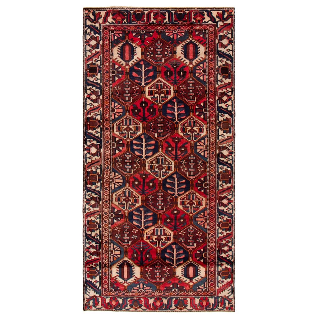 ECARPETGALLERY Hand-knotted Kayseri Vintage Red Wool Rug - 4'7 x 9'4
