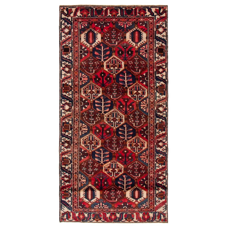 ECARPETGALLERY Hand-knotted Kayseri Vintage Red Wool Rug - 4'7 x 9'4 - Red - 4'7 x 9'4