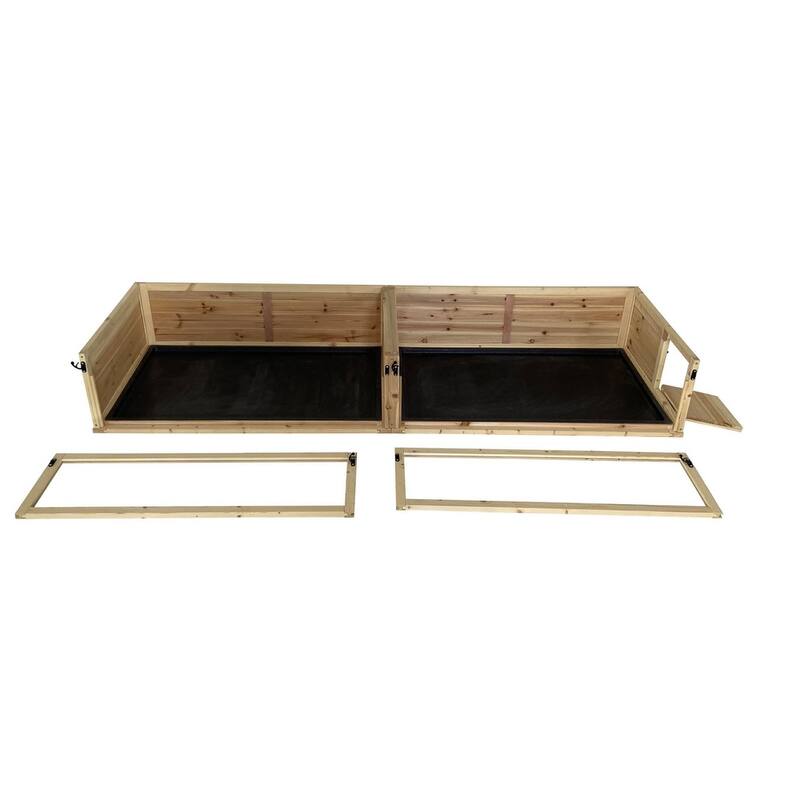 Zylina Extra Large Healthy Habitat for Guinea Pigs - Natural Wood - 79x24x12