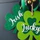 preview thumbnail 16 of 27, Glitzhome St. Patrick's Wooden Shamrock Doorknob Hanging Decor