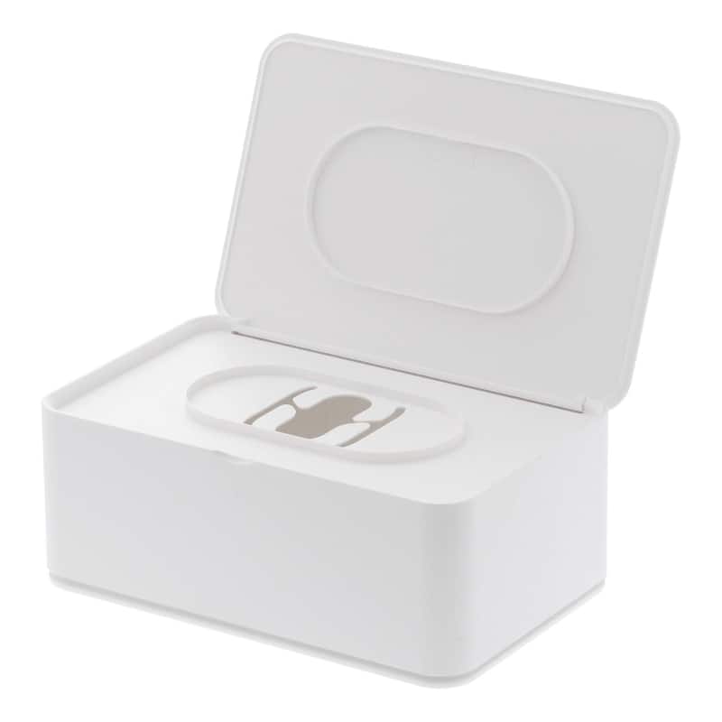 Yamazaki Home Wipes Dispenser, ABS Plastic, Lid - L 4.72 x W 7.48 x H 2.95 inches
