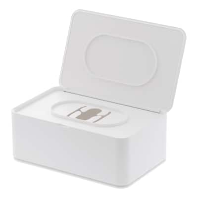 Yamazaki Home Wipes Dispenser, ABS Plastic, Lid - L 4.72 x W 7.48 x H 2.95 inches