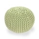preview thumbnail 33 of 62, Moro Handcrafted Modern Cotton Pouf by Christopher Knight Home