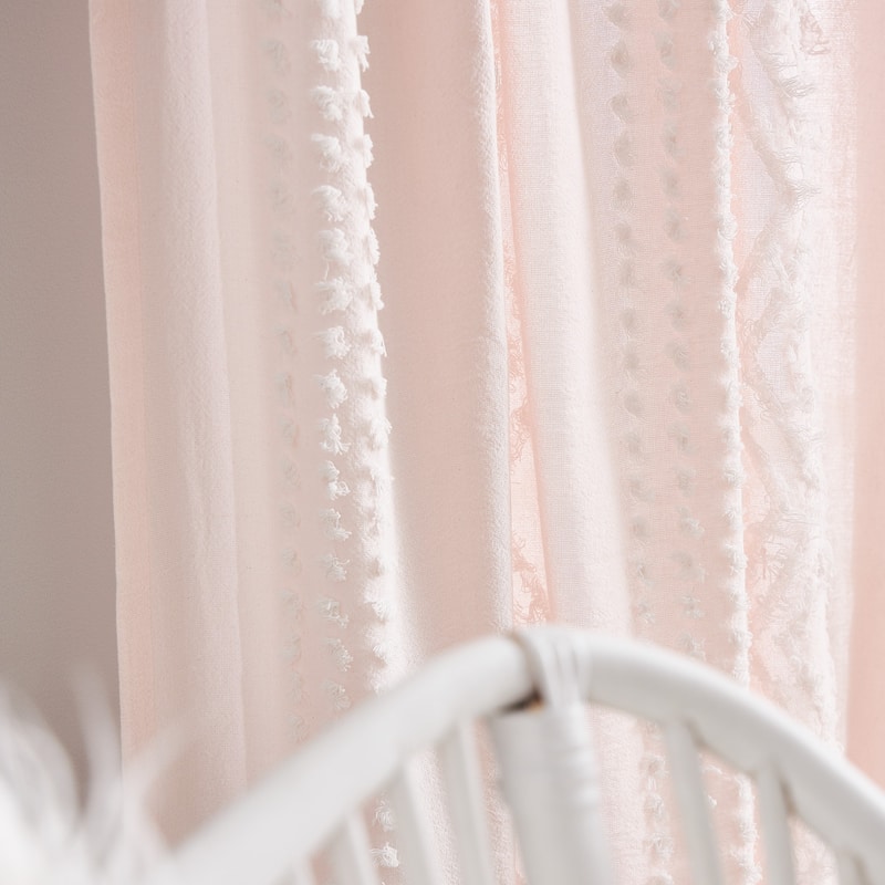 Cut Geo Back Tab Curtain Panel Pair