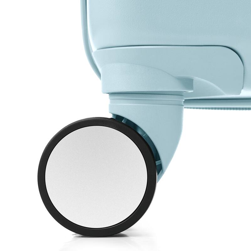 Merax 3 Piece ABS Hardshell Front-Opening Luggage Sets, Carry on Suitcase with USB Port and Cup Holder & Spinner Wheels