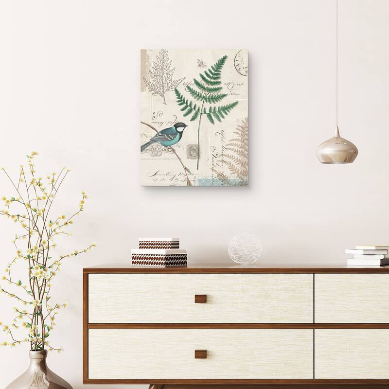 En Bleu I Crop by Katie Pertiet Canvas Art Print