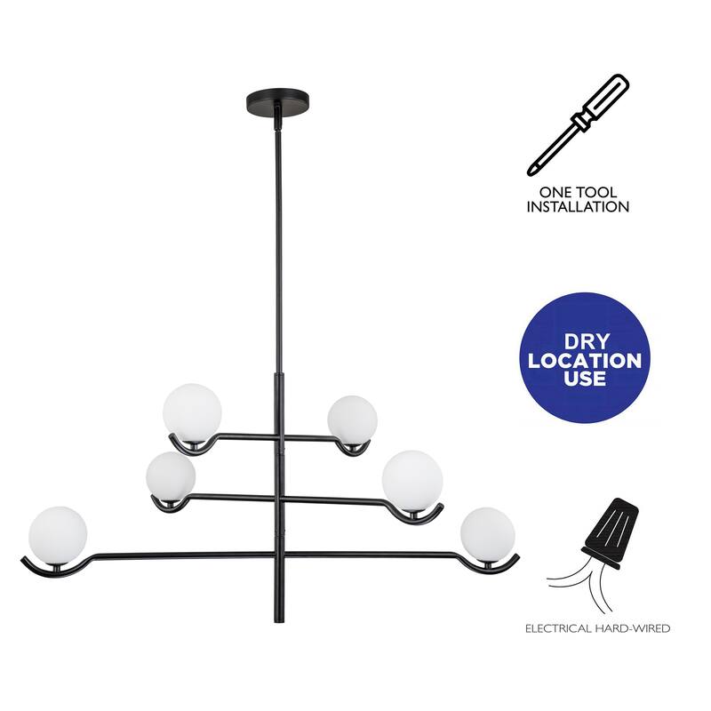 C Cattleya 4-Light /6-Light Mid-Century Chandelier Pendant Light