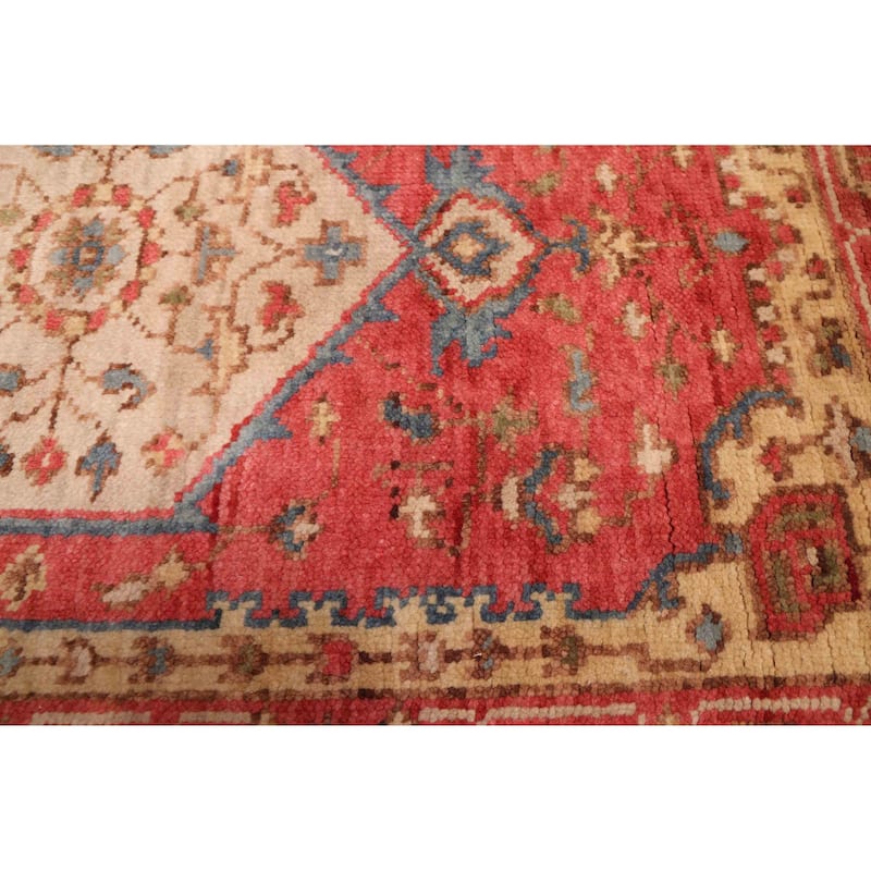 ECARPETGALLERY Hand-knotted Jules Serapi Red Wool Rug - 3'2 x 4'10