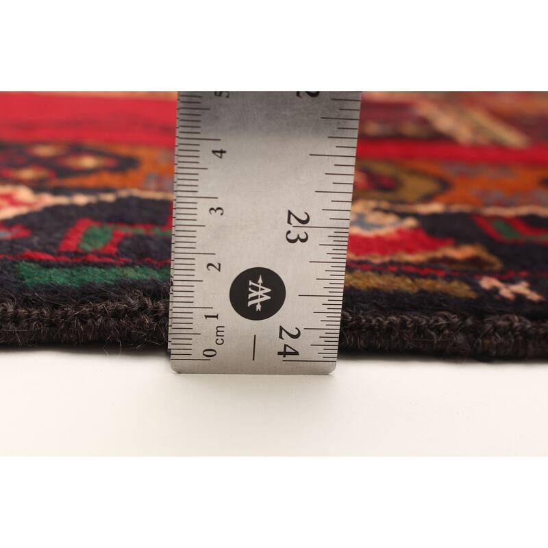 ECARPETGALLERY Hand-knotted Teimani Red Wool Rug - 3'2 x 6'2
