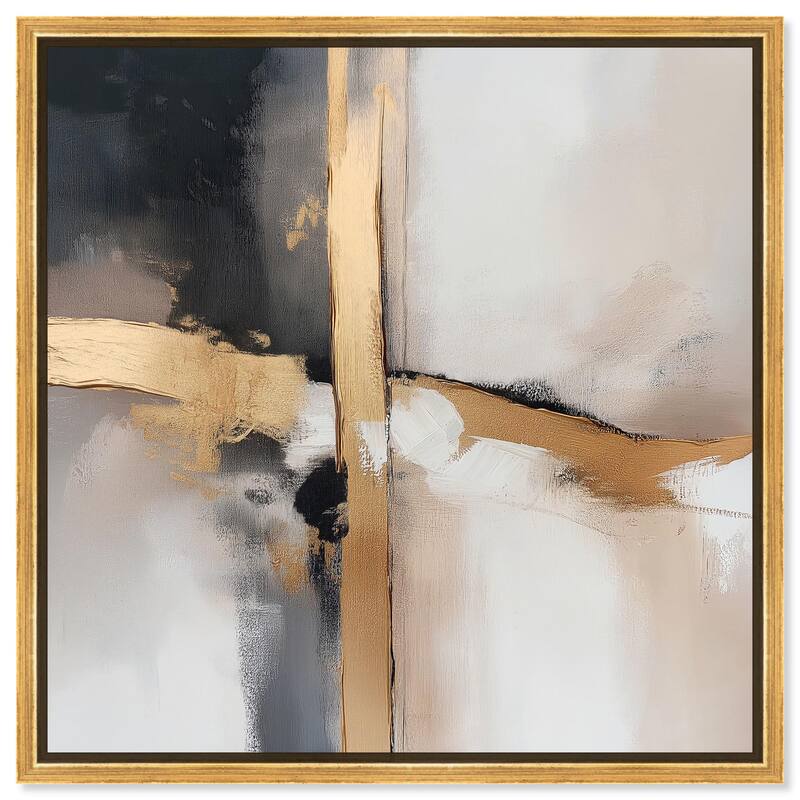 Gilded Rupture I Canvas by Art Remedy - Gold - 20" x 20"