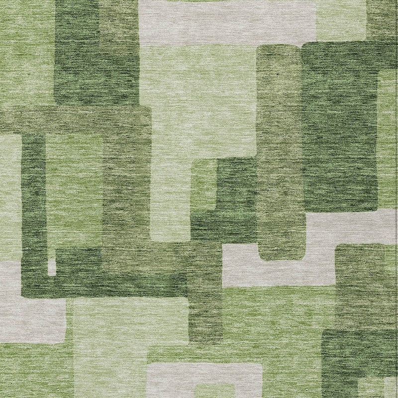 HomeRoots Abstract Transitional Rectangle Outdoor Rug