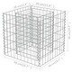 preview thumbnail 6 of 4, vidaXL Gabion Raised Bed Galvanized Steel 19.7"x19.7"x19.7"
