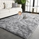 preview thumbnail 52 of 130, Modern Indoor Area Rug Tie-Dyed Carpet for Living Room Bedroom Nursery 6'x9' - Tie-dye grey - Rectangle