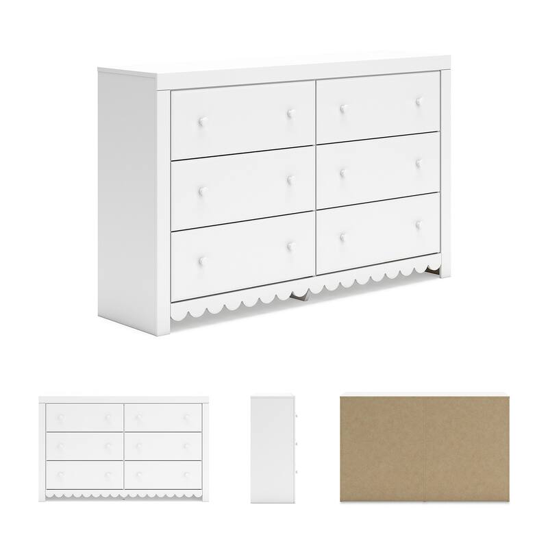 Signature Design by Ashley Mollviney White Dresser