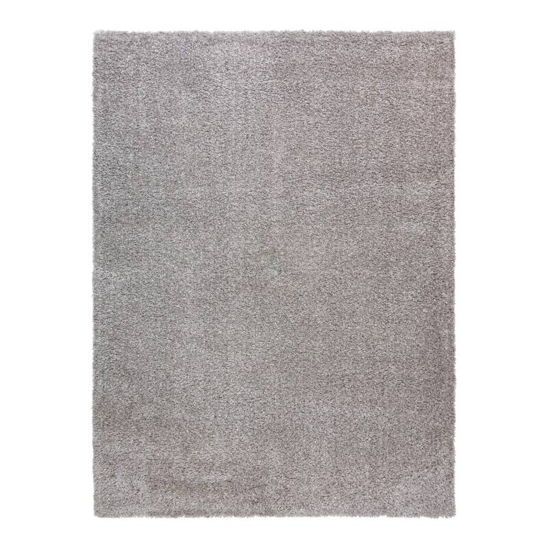Gertmenian Thayer Solid Modern Light Grey Shag Area Rug
