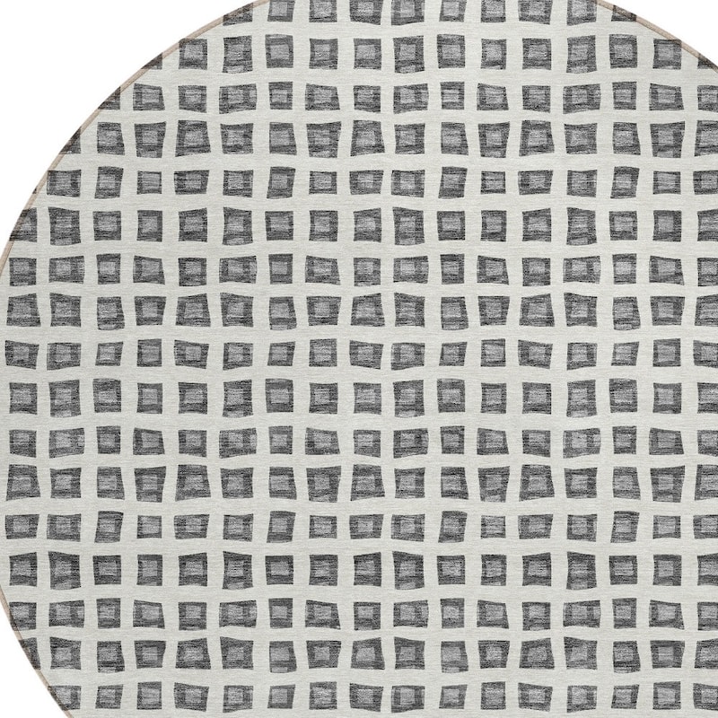 HomeRoots Geometric Transitional Rectangle Outdoor Rug