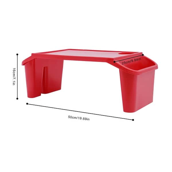 6-Pack Baby Kids Lap Desks Plastic Breakfast Trays with Side Pockets