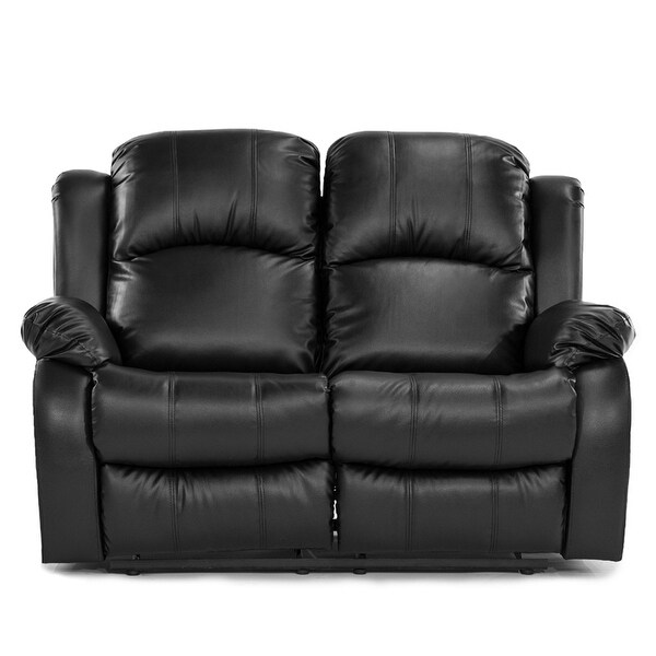 Classic Oversize and Overstuffed 2 Seat Bonded Leather Double Recliner Loveseat.jpg