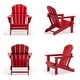 preview thumbnail 6 of 68, Laguna Poly Folding Adirondack Chair (Set of 4) Red