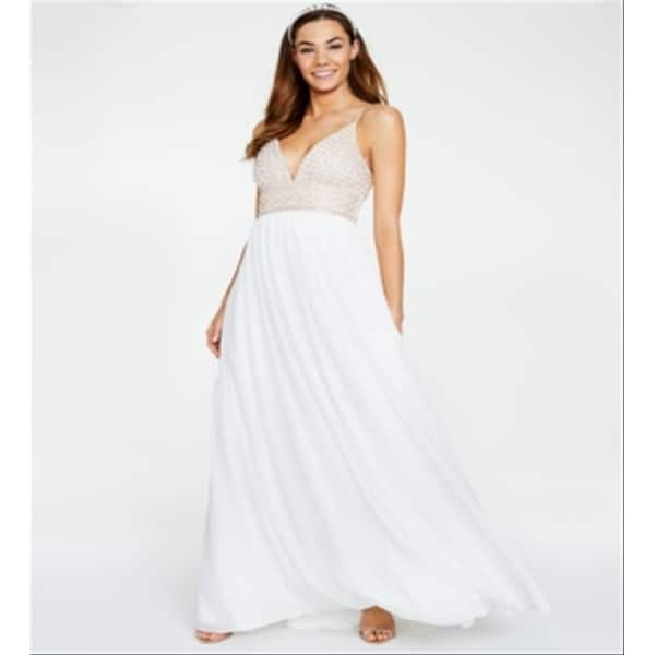 Say Yes To The Prom Juniors' Beaded-Bodice Chiffon Gown White Size 0 - Bed Bath & Beyond - 40574362 Say Yes To The Prom Juniors' Beaded-Bodice Chiffon Gown White Size 0 - Bed Bath & Beyond - 40574362