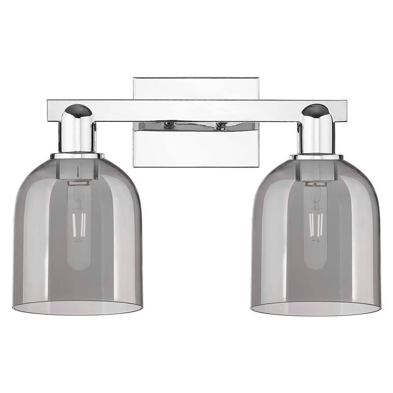 Innovations Lighting 716-2W-12-17 Bella Vanity Bella 2 Light 17" Wide - Polished Chrome / Light Smoke
