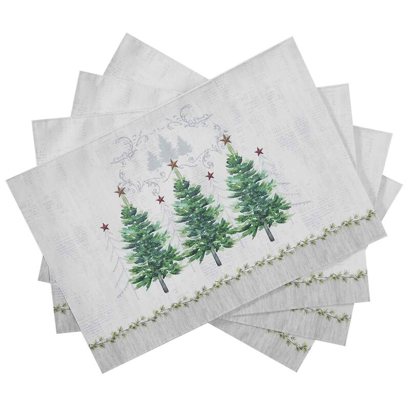 Avanti Linens Trees 4-Pack Placemat Set