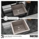 preview thumbnail 6 of 15, Karran Undermount Quartz Bar Single Bowl Sink