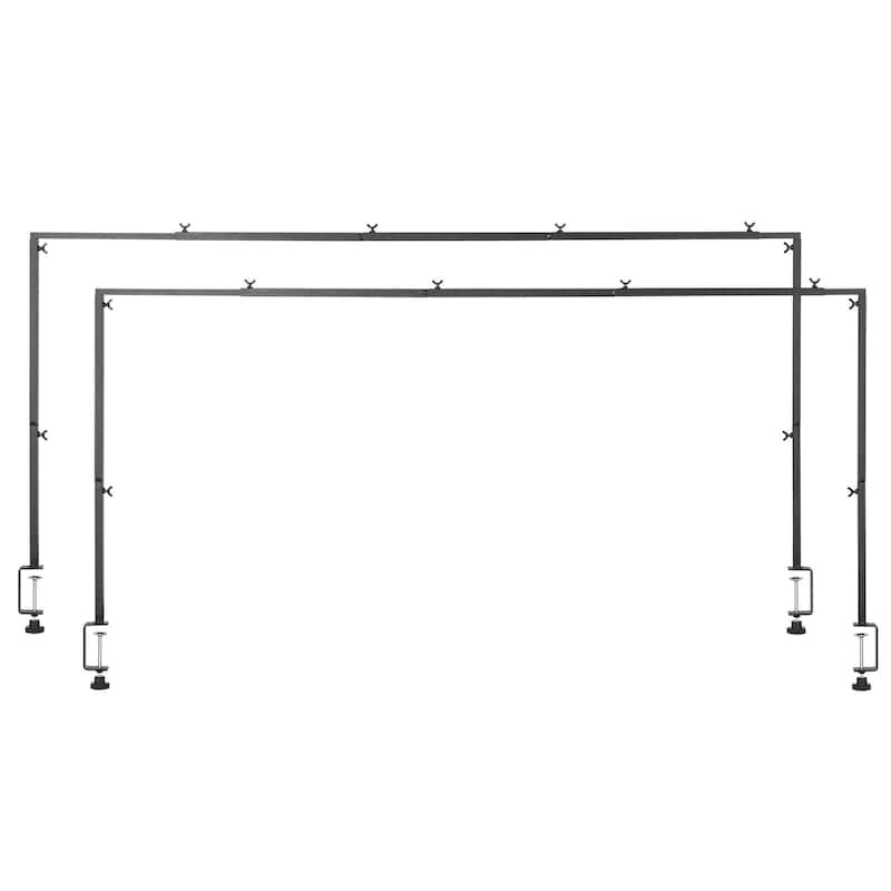 Adjustable Table Arch Stand with Clamps and Square Tube Metal Rod Frame Ideal for Indoor or Outdoor Decoration