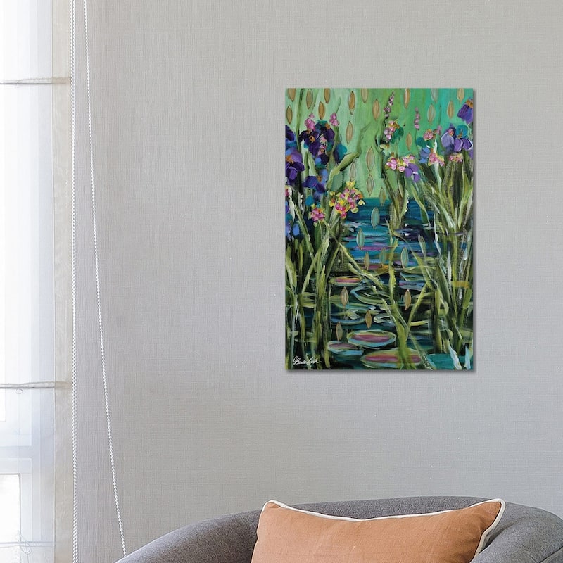 iCanvas "Zen Water Lilies" by Brenda Bush Canvas Print - 26x18x1.5