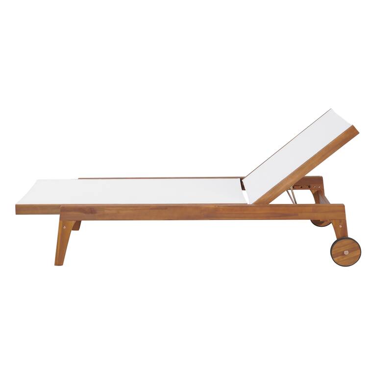 Christopher Knight Home - Orion Acacia Wood Outdoor Chaise Lounger