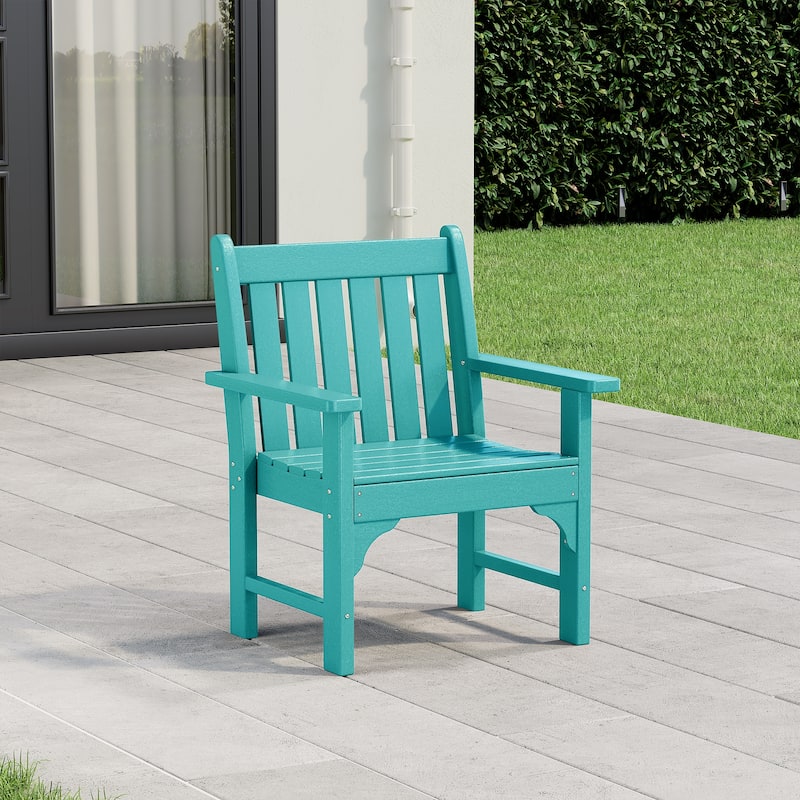 Polytrends Laguna HDPE Outdoor Dining Garden Arm Chair