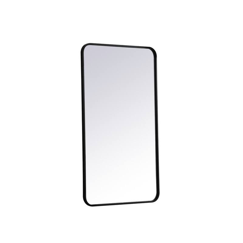 Ezra Soft Corner Metal Rectangular Mirror
